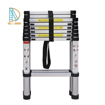 Bamboo Aluminium Double Sided Folding Step Telescopic 1.4+1.7m Super Ladder En131