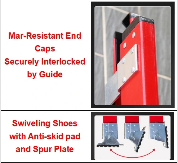 24 FT Type IA Insulated Folding Step Ladder Double Extension Fiberglass