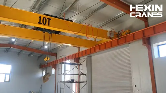 Freistehender Doppelträger-Laufkran für Lagerhallen mit europäischem Hebezeug