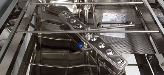 Großhandel für Restaurant- und Küchengeräte, freistehender, gewerblicher Geschirrspüler mit Haube und Fenster